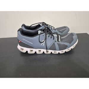 On Cloud 6 Shoe Women's Size 10 Blue White Lace Running Walking Casual